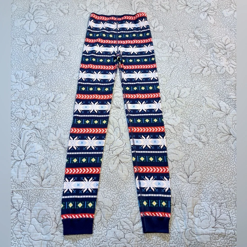 NWT HANNA ANDERSON Scandi Snowflake Fairisle Holiday Pajama Set Unisex Sz 14💛